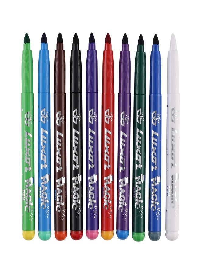 Luxor Doodles Jumbo Magic Pens, 9 Magic Pens + 1 Colour Changer Pen, Vibrant Shades - Image 3